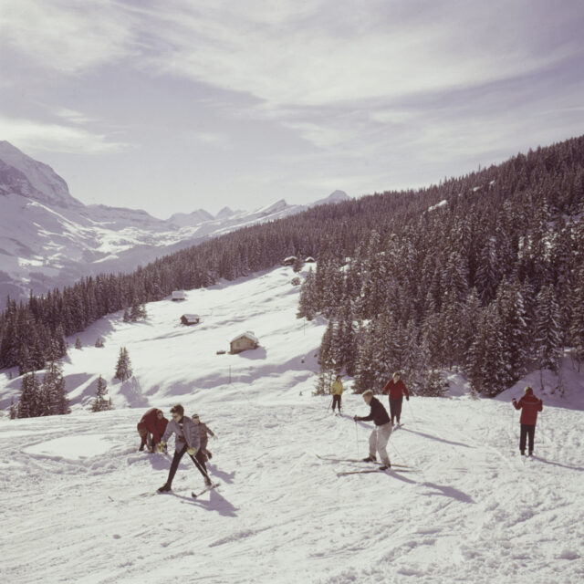 Grindelwald-First, Skifahrer und Skifahrerinnen,
