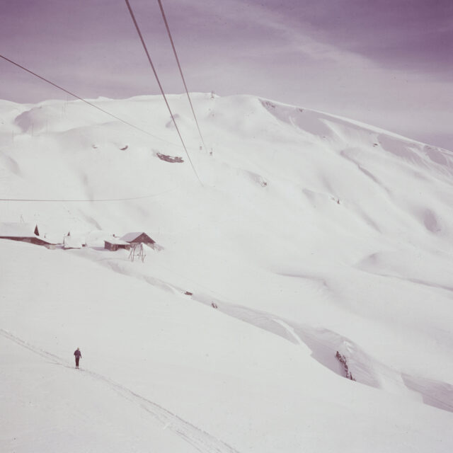 Lungern / Breitenfeld, Einsamer Skifahrer