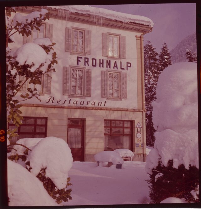 Morschach Fronalp, Hotel Fronalp im Winter