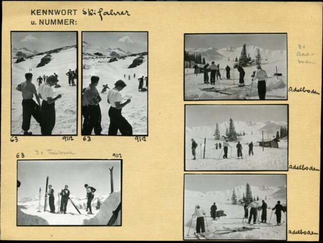Skirennen in Engelberg und Langlauf in Adelboden, Staffage