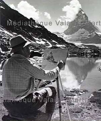 Der Maler und das Matterhorn