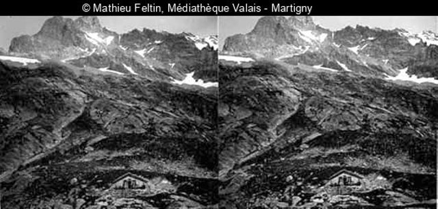 Le Wetterhorn vu de la cabane de Gleekstein
