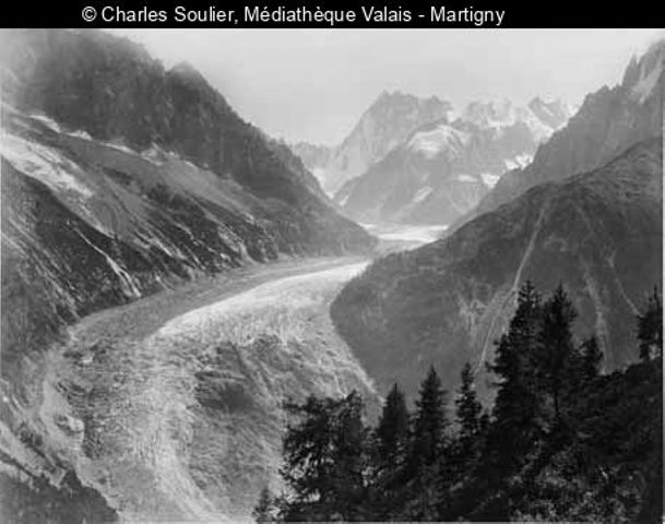 Glacier des Bois pris de la Flégère, vallée de Chamonix