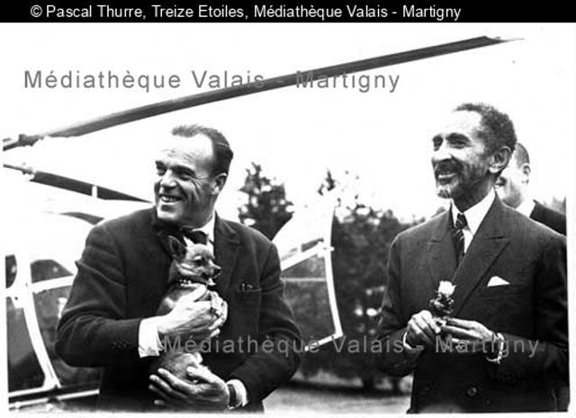 [Hermann Geiger et Haïlé Sélassié en Valais]