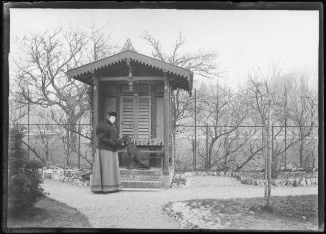 Fotografie auf Glasplatte von Gustav Wattelet