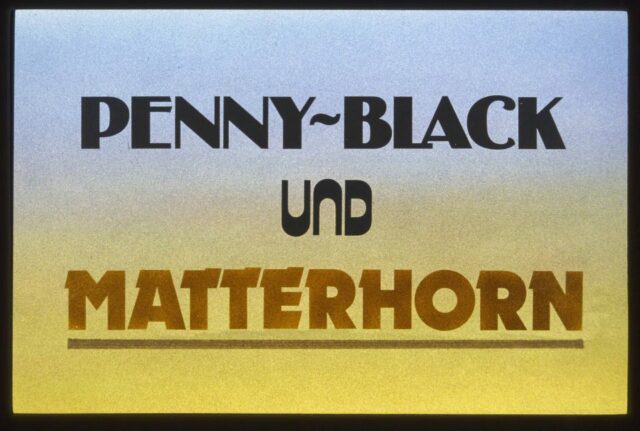 Penny Black und Matterhorn