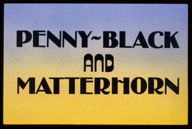 Penny Black and Matterhorn