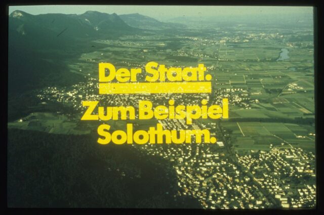 Der Staat, z.B. Solothurn