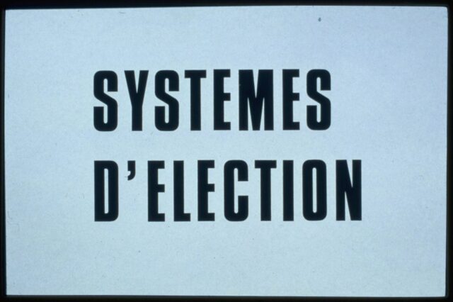 Systèmes d'élection