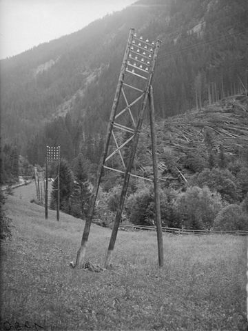 Leitungsstörung durch Sturm