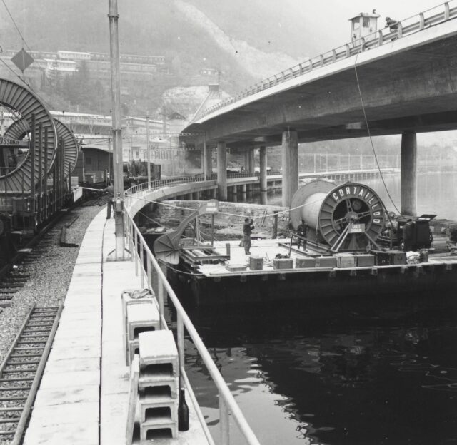 Kabelverlegung, Seekabel Lugano - Caprino