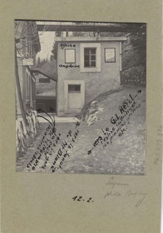 Werbung, Anschlagstellen TT-Gebäude Leysin