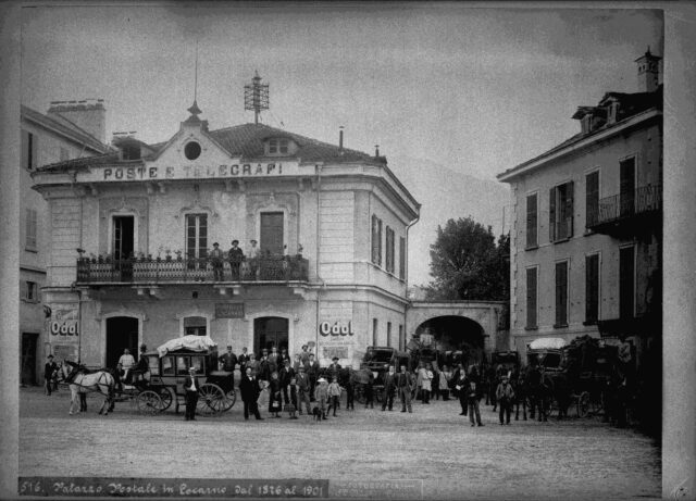 Postgebäude Locarno von 1876-1901