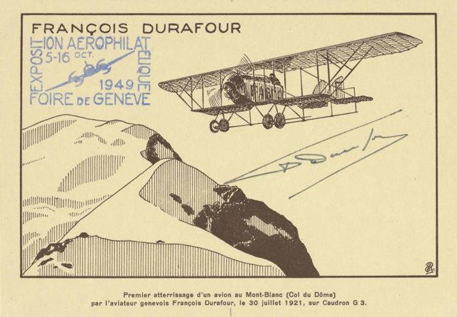 Durafour Landung auf Mont-Blanc