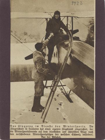 Flugzeug der Fliegerschule Lausanne