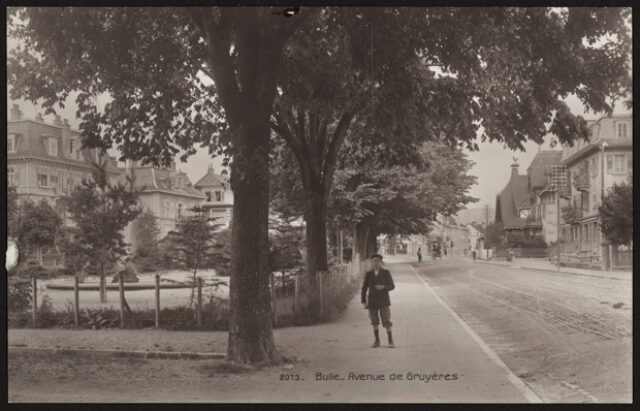Bulle, Avenue de Gruyères [Rue du Vieux-Pont et jardin anglais]