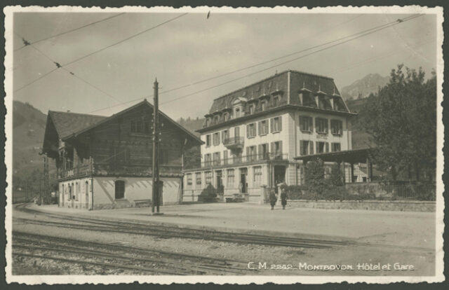 Montbovon, hôtel et gare