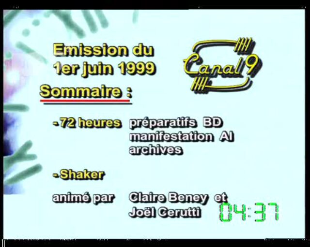 Emission du 01.06.1999