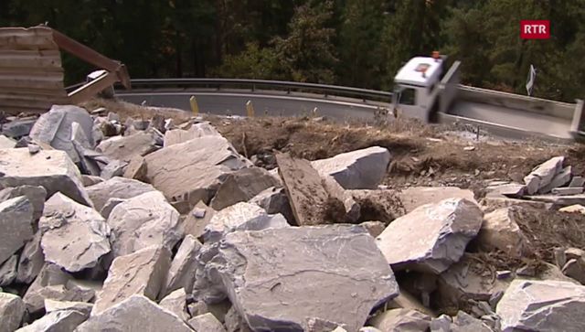 Grossbaustelle zwischen Flims und Trin