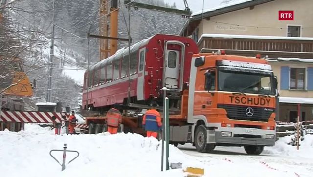 Spektakulärer Strassen-Transport