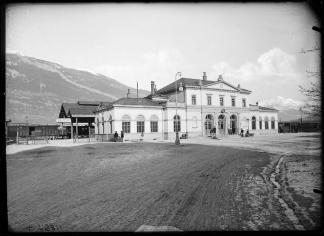 Chur, Bahnhof, gegen Westen