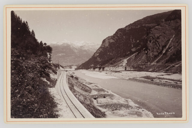 Domleschg, bei Rothenbrunnen, Bahngeleise
