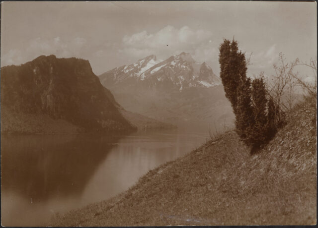 Vitznau / SZ, Reckholder mit Bürgenstock und Pilatus