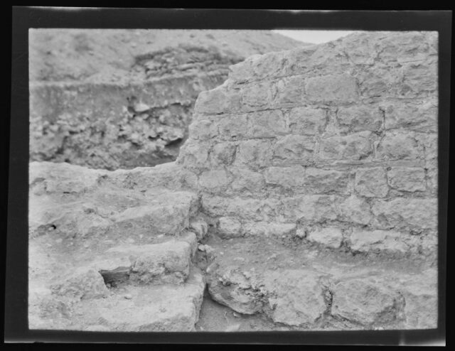 Avenches, enceinte romaine, "Porte du Nord-Est", mur maçonné