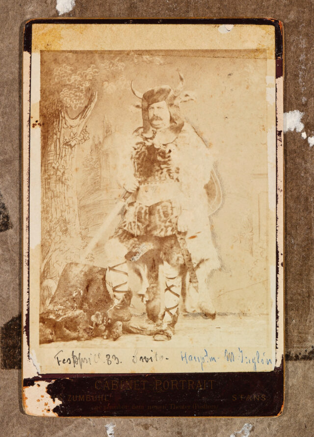 Meinrad Inglin (Vater) 1883 in Kostüm