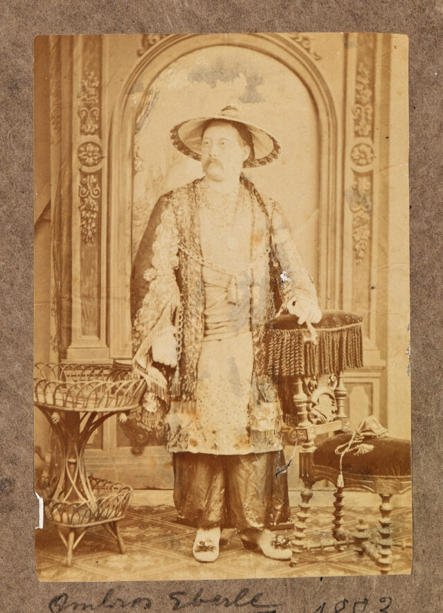 Ambros Eberle im Kostüm 1883