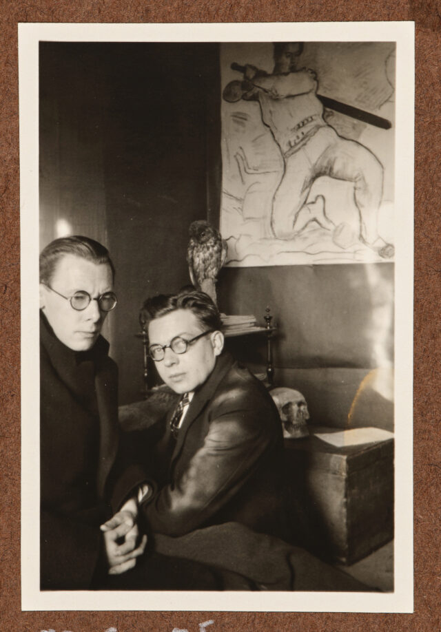 Zwei Männer (Leo Leuppi und Walter Mertens?)