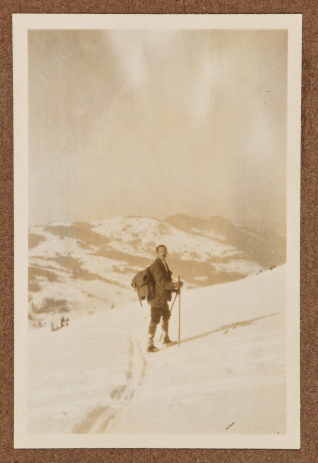 Meinrad Inglin auf Skiern