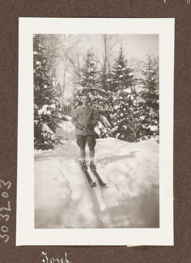 Portrait Josef Inglin auf Skiern