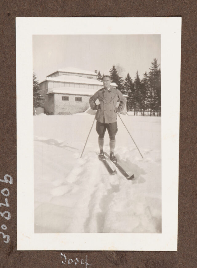 Portrait Josef Inglin auf Skiern
