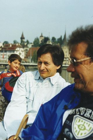 "Pro Juventute-Ausflug Hergiswil" - Walter Fritschi und Manfred Schrader; 26.06.1998