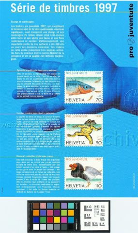 "Série de timbres 1997, Etangs et marécages"