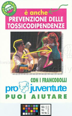 "è anche Prevenzione delle Tossicodipendenze", Briefmarkenverkauf der Pro Juventute, 1994