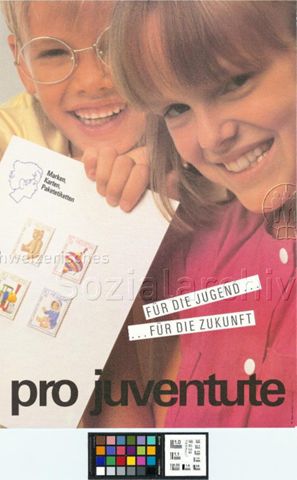"Für die Jugend... für die Zukunft", Briefmarken- und Kartenverkauf der Pro Juventute, 1986