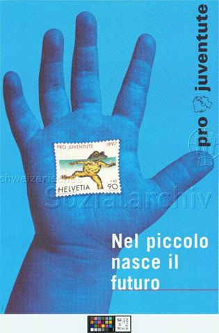 "Nel piccolo nasce il futuro", Briefmarkenverkauf der Pro Juventute, 1997