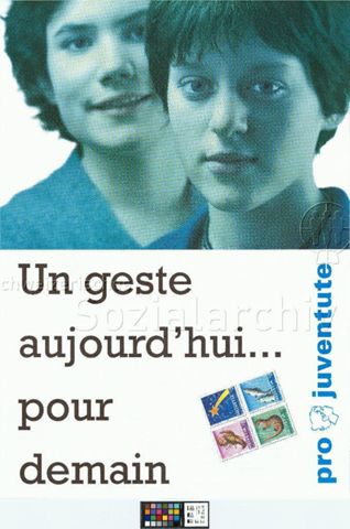 "Un geste aujourd'hui... pour demain", Briefmarkenverkauf, 1996