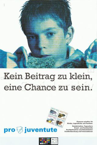 "Kein Beitrag zu klein, eine Chance zu sein.", Briefmarkenverkauf, 1995