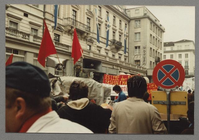 1. Mai, Umzug, Lautsprecher, Zürich, 1982