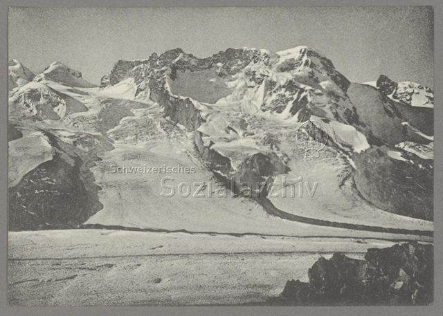 Das Breithorn, vom Gornergrat gesehen