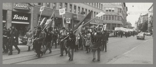 1. Mai 1968, Demonstrationszug: Neue Linke und Fremdarbeiter