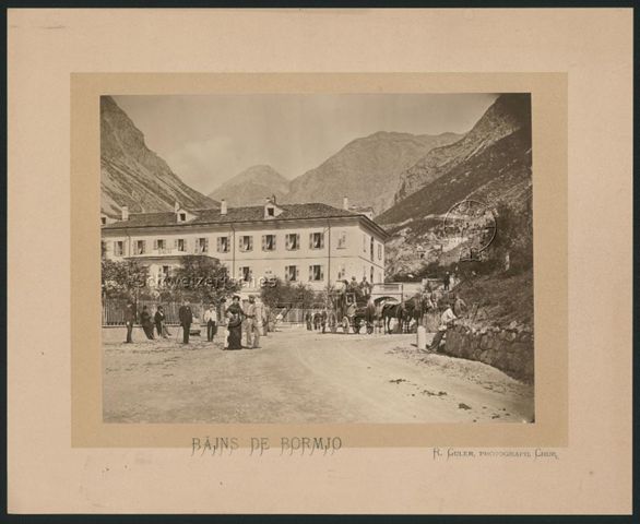 Bäins [sic] de Bormio" (Thermalbad Bormio)