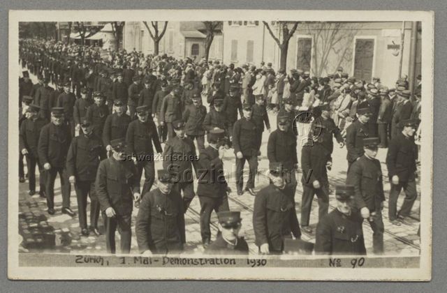 Zürich, 1. Mai-Demonstration 1930