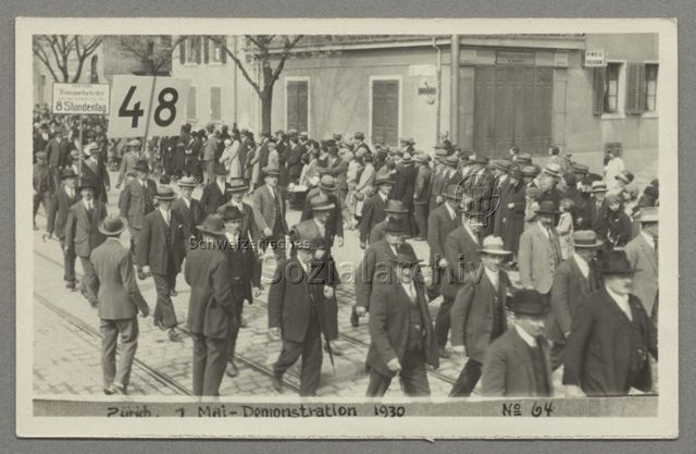 Zürich, 1. Mai-Demonstration 1930