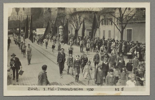 Zürich, 1. Mai-Demonstration 1930