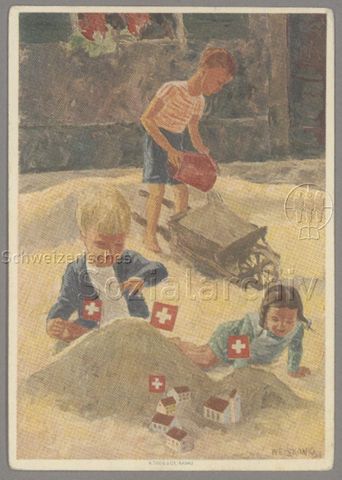 Bundesfeier Postkarte 1937, "Für das Schweizerische Rote Kreuz