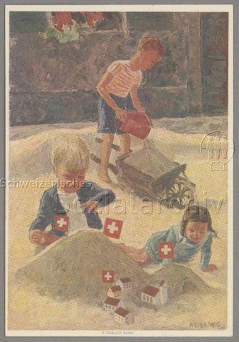 Bundesfeier Postkarte 1937, "Für das Schweizerische Rote Kreuz